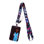 BLACK PATTERN ID CARD HOLDER