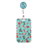 GREEN PATTERN ID CARD HOLDER