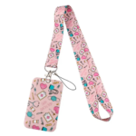 PINK PATTERN ID CARD HOLDER