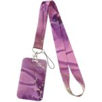 Marble pink ID card holder